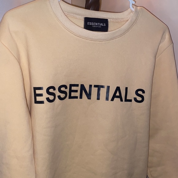 Fear of God Other - Fear of God Essentials Yellow Sweatshirt